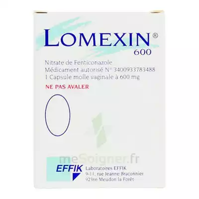 Lomexin 600 Mg Caps Molle Vaginale Plq/1 à Lacanau