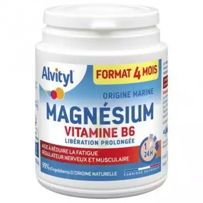 Alvityl Magnésium Vitamine B6 Libération Prolongée Comprimés Lp Pot/120 à Lacanau